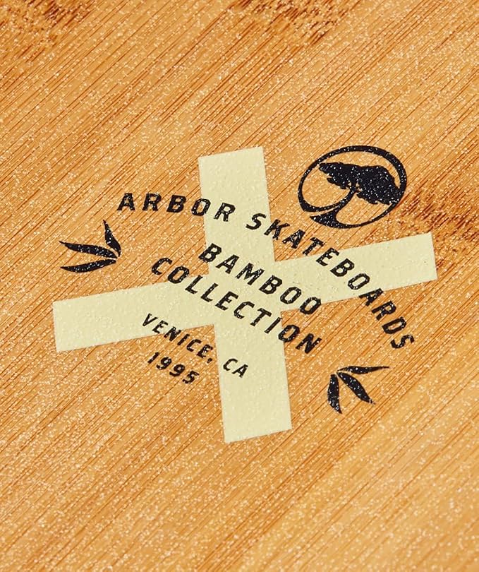 Arbor Bamboo Fish 37" Complete Longboard - Perfect for Cruising and Carving - Includes ABEC 7 Bearings, Spacers, Paris Risers, and Recycled Glass Re-Grit