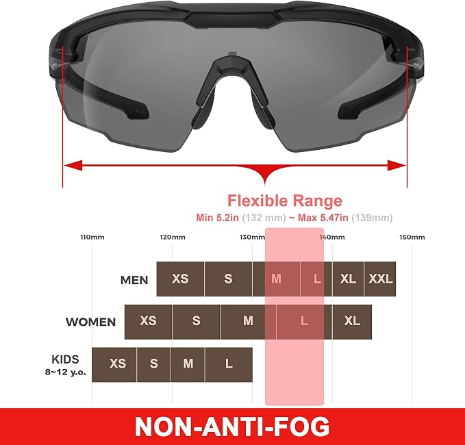 HTS HUNTERSKY Ballistic Tactical Shooting Glasses ANSI Z87+ UV400 Protective Eyewear