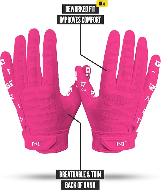 Nxtrnd G2 Pro Football Gloves, Men's Ultra Sticky Elite Receiver Gloves