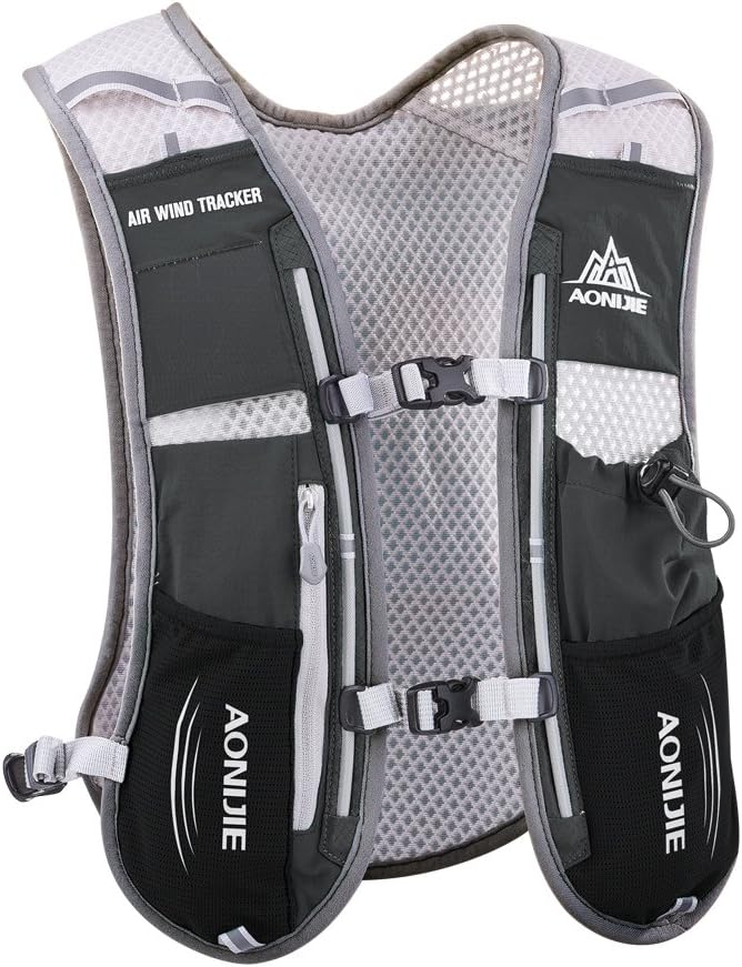 AONIJIE Hydration Vest Pack Backpack 5L 5.5L Marathoner Running Vest Race Hydration for Women and Men Trail Run Hiking Jogging