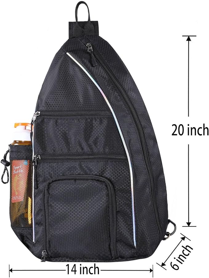 Pickleball Bag - Pickleball Bags for Women Men - Pickleball Backpack - Travel Pickleball Paddle Case, Pickle Ball Bag for Pickleball Paddle Tennis Racket, Protable Pickleball Sling Bag