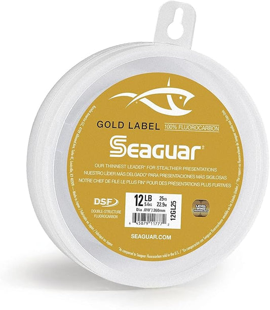 Seaguar Gold Label Fresh & Saltwater Fishing Leader Line, 100% Fluorocarbon
