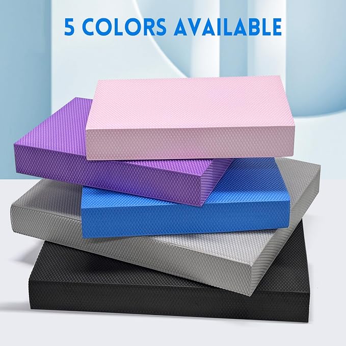 Exercise Balance Pad-15.6"x13" Non-Slip Stability Trainer Pad, 2 Inch Thick Foam Exercise Pad for Physical Therapy, Yoga, Core Training & Stability Training