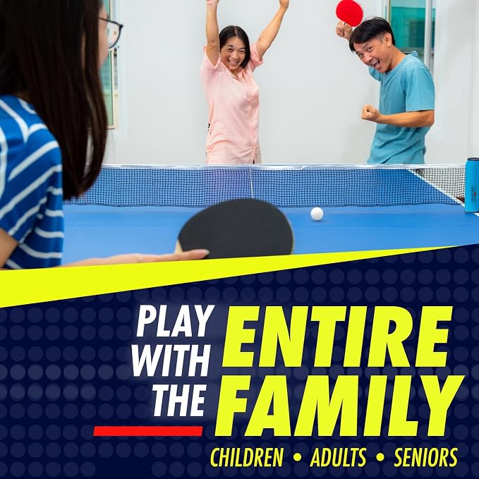 NIBIRU SPORT Professional Ping Pong Paddle Sets - 2 Player or 4 Player Table Tennis Paddles, Retractable Net, Pingpong Balls and Carry Bag Storage Case - Table Tennis Equipment & Ping Pong Accessories