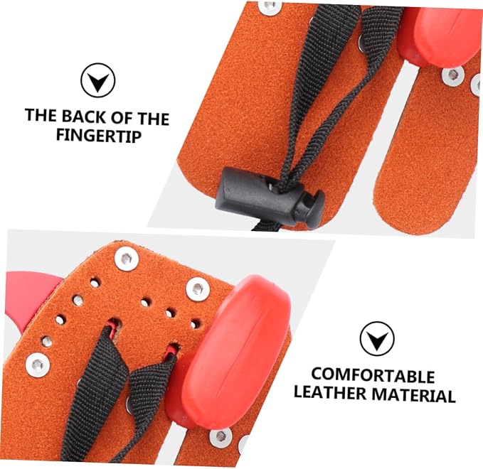 Kisangel 2 Pcs Arrow Finger Guard Finger Sleeves Protective Hand Gear Finger Braces Finger Protector Bracket