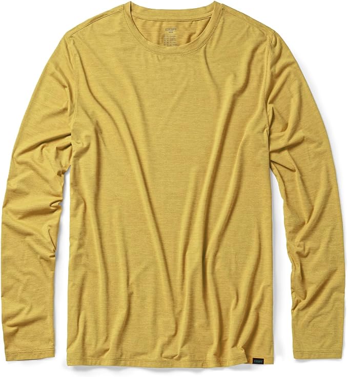 CQR Men's UPF 50+ Sun Protection Long Sleeve Quick Dry Athletic Shirts, Stretch Running Workout Hiking T-Shirts