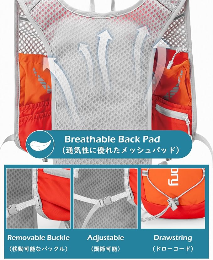 TRIWONDER Hydration Vest Running Backpack for Men & Women, Water Pack for Hiking, Camping, Climbing & Cycling, Lightweight Daypack