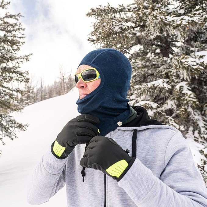 100% Merino Wool Balaclava - Winter Ski Mask - Face Mask - Cold Weather Gear