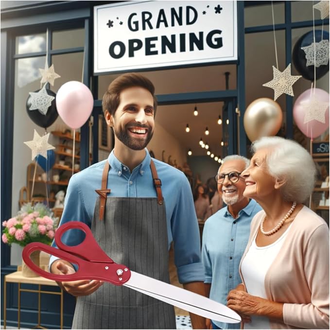 25" Giant Scissors for Ribbon Cutting Ceremony Ribbon Cutting Scissors for Special Events Inaugurations and Ceremonies