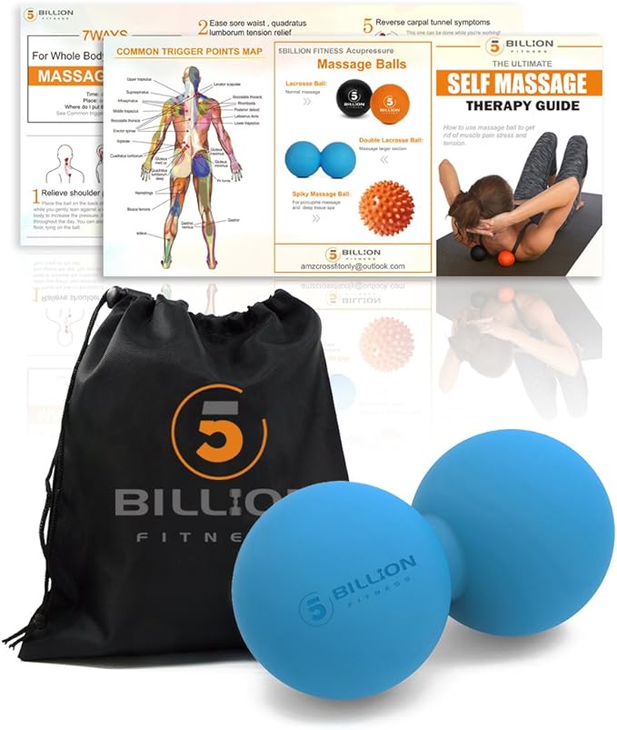 5BILLION Peanut Massage Ball & Push up Bars Strength Training Push Up Handle