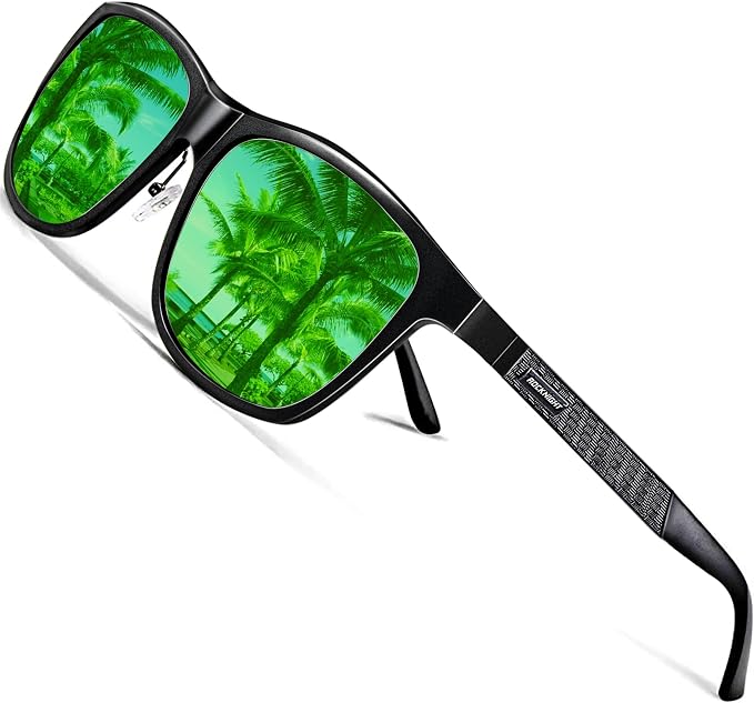 ROCKNIGHT Polarized Driving Sunglasses with Spring Hinges