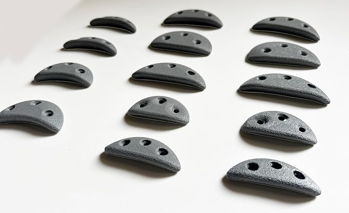 14 Screw On Crimp Rock Climbing Holds Advanced Climbing Holds Home Climbing Wall Bouldering Gym Holds Eco Friendly Dual Textured Crimps for Finger Strength