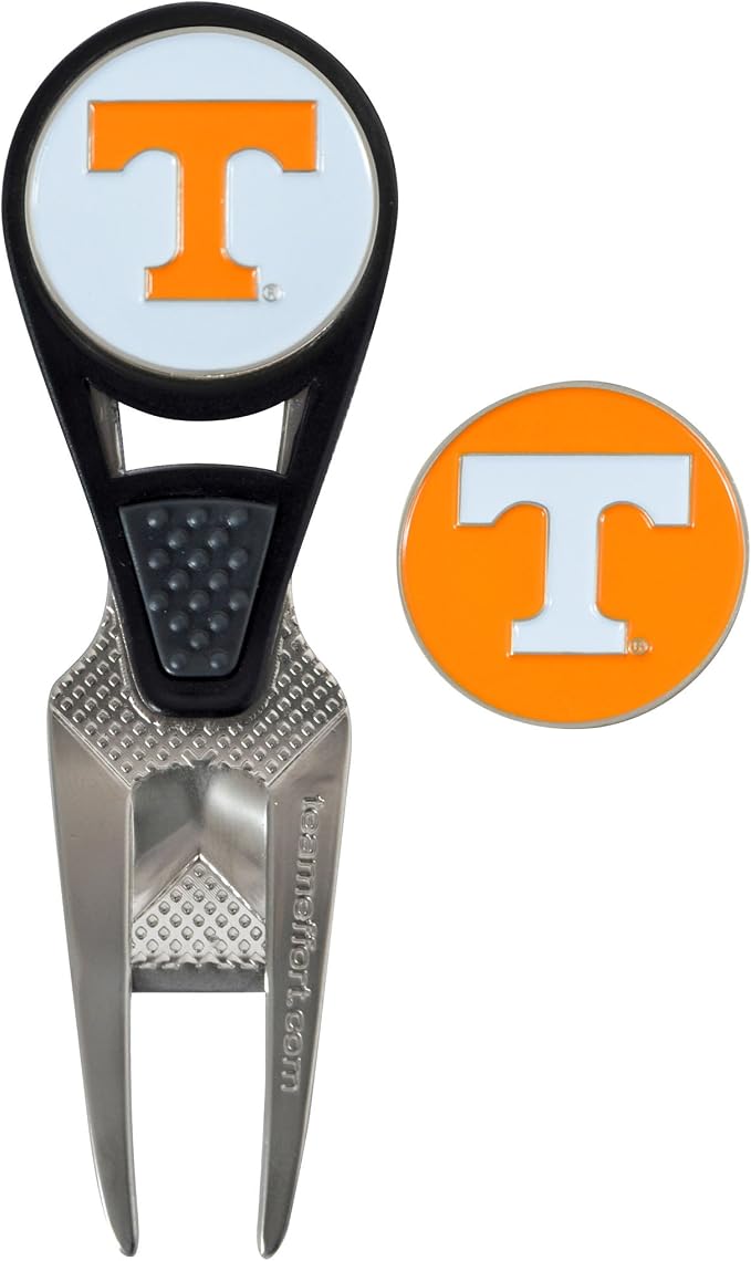 Team Effort Collegiate CVX Ball Mark Repair Tool & 2 Ball Markers