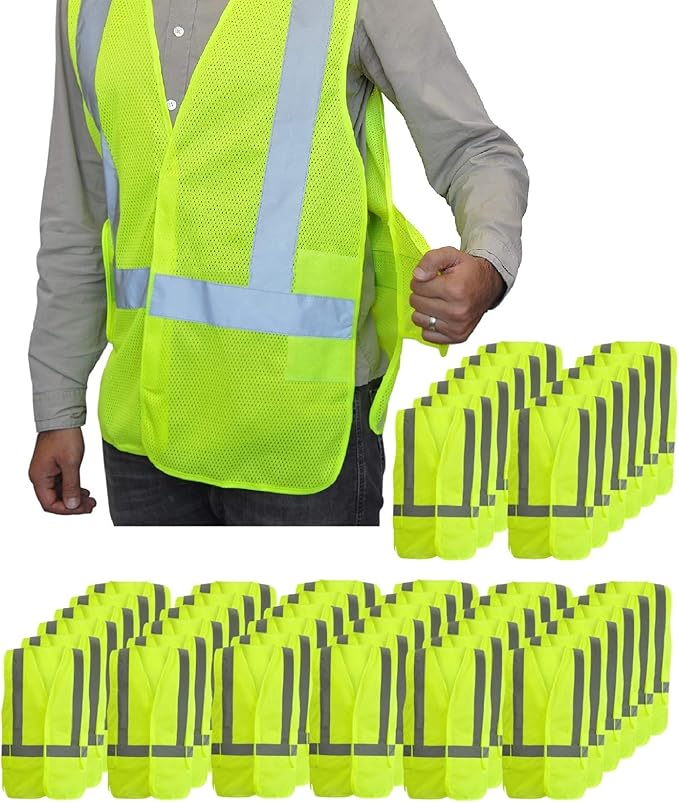 NYOrtho High Reflective Vest - Construction Vest - Universal Fit - ANSI/ISEA Class 2 - Sweat-Free With Reflective Material