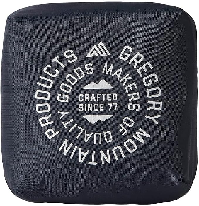 Gregory 30L Waterproof Raincover for Backpacking/Hiking Bags, Obsidian Black