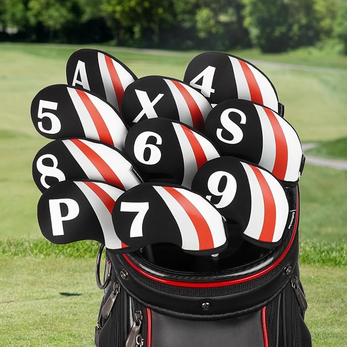 Craftsman Golf US Flag Neoprene Golf Club Head Cover Wedge Iron Protective Headcover for Callaway, Ping, Taylormade, Cobra, Etc.