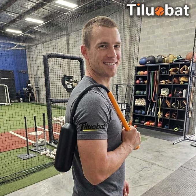 The Yellow Baseball Rope Swing Training bat Comes with 12 Training Balls and 1 bat