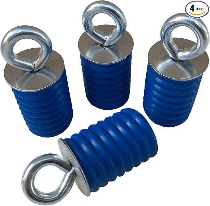 GripPRO ATV Anchors – 4 Pack Fits Polaris Lock & Ride Bed Holes on Ranger & General with 1-7/16" Mounts – Secure Gear, Coolers, Tools – Compatible with XP, Crew, 1000, 570 – Not for RZR, Sportsman
