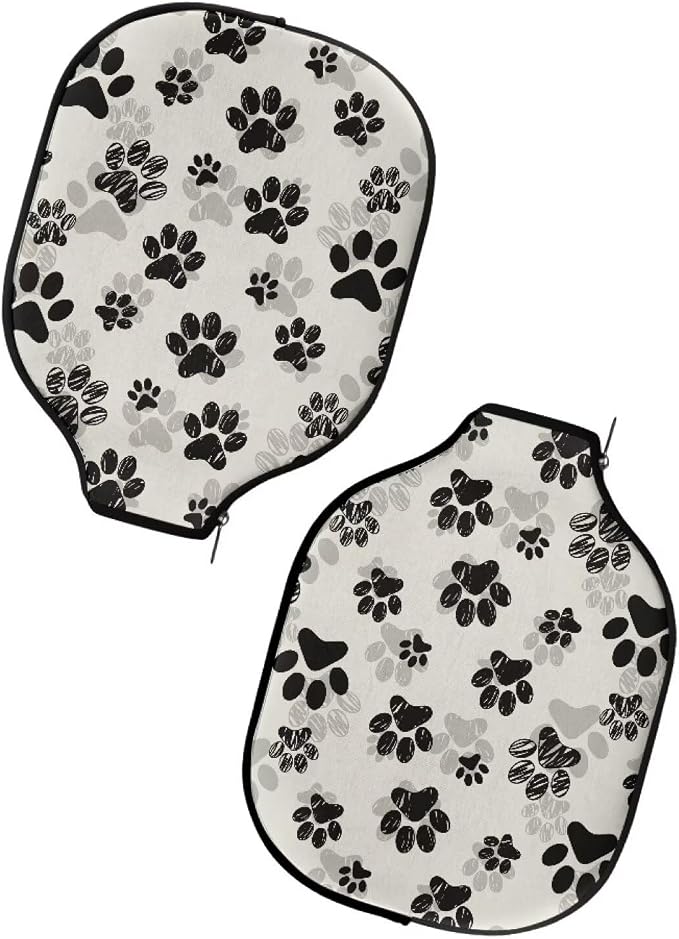 Blue Camo Corgi Pattern Print Pickleball Paddle Covers Only Paddles Holder Sleeve Fits Most Rackets