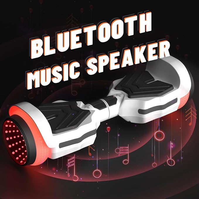 SIMATE Scooter, Colorful LED Light-Up Wheels, Bluetooth Speakers and APP, Dual 250W Motors, 8.5 mph Max Speed & 8.5 Miles Max Range, Gifts for Kids Adults Girls Boys