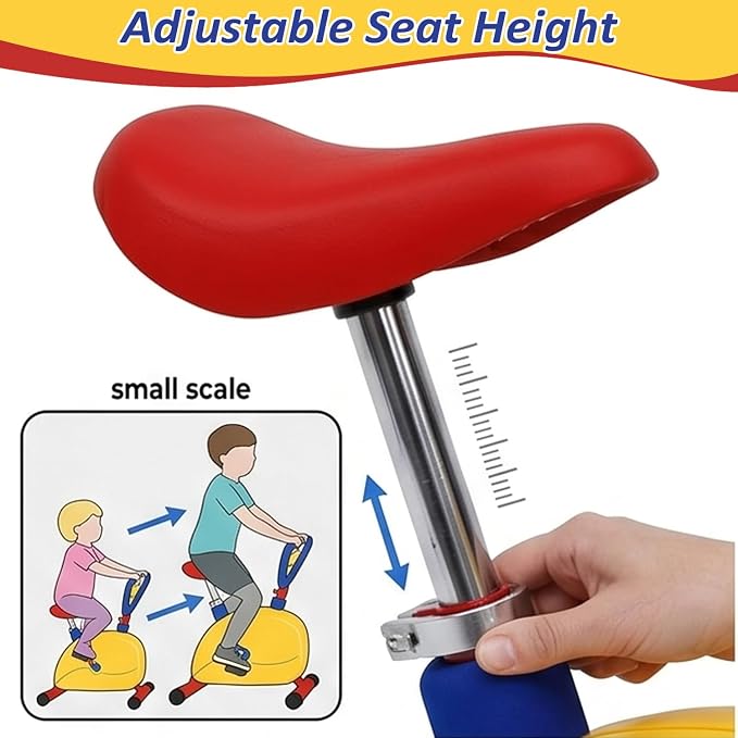 Fun and Fitness Kids Exercise Bike, for Cardio Training, Beginners Bike Games, Children's Stationary Cycle for Children's Boys and Girls Training