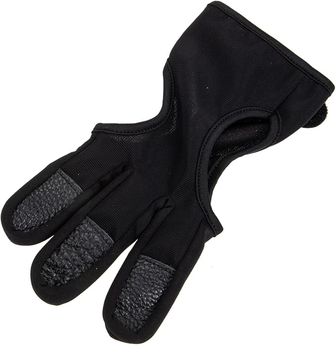 HANABASS 2pcs Archery Finger Stall Two Fingers Glove Wear-Resistant Archery Equipment Gloves