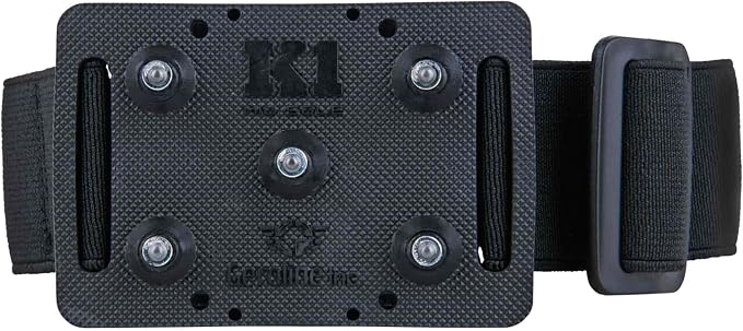 K1 Mid-Sole Ice Cleats for Men & Women - Rotatable Traction Aids For Winter Snow - Original Profile - Black