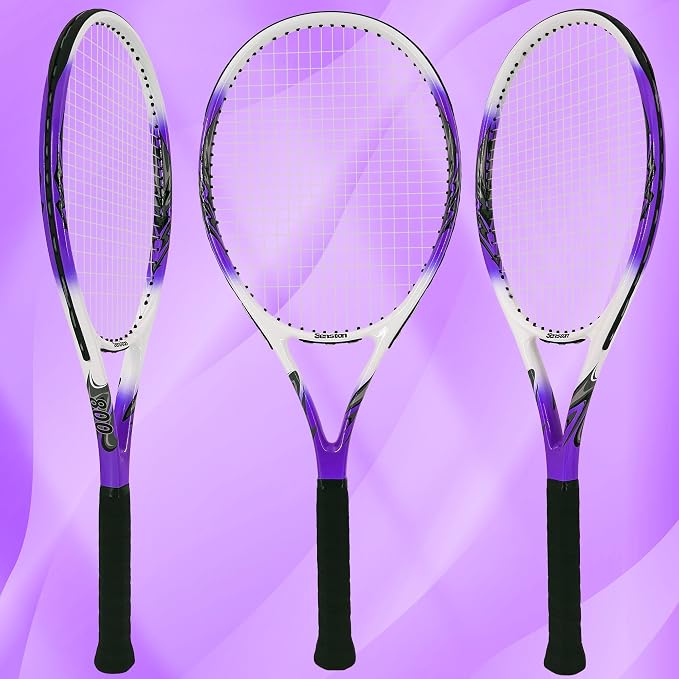 Senston 27 inch Tennis Racket for Adults 1 Pack Tennis Racket Set Tennis Overgrip, Vibration Damper