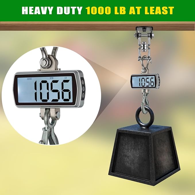 360° Swivel Swing Hanger Swing Ceiling Mount with Removable Hooks Hanging Chairs Hanger 1000 LBS Capacity Heavy Bag Hanger Swingset Hardware for Hammock Chair, Porch Swings, Aerial Silks, Tire Swing
