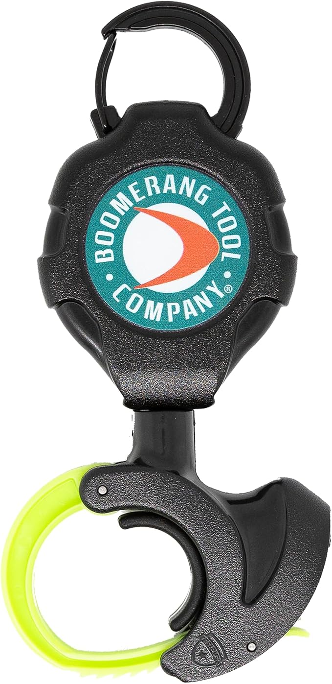 BOOMERANG TOOL COMPANY ProGrip Retractable Kayak Paddle Leash Tether for Fishing Rods, Canoe Oars, Paddles, and More