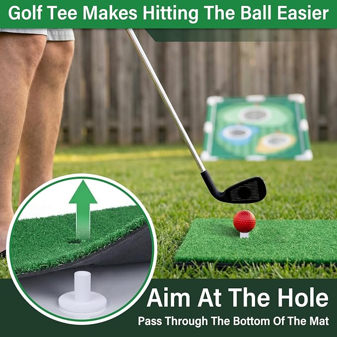 Golf Cornhole Game Set, Golf Training Equipment, Backyard Party Game, Backyard Lawn Game, Chipping Set