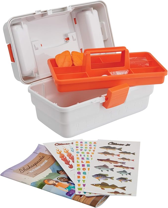 Shakespeare Customize-It Tackle Box, Kids Tackle Box with Tackle Included