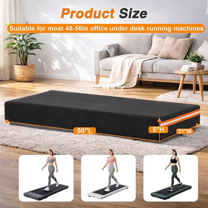 EVRBUL Treadmill Cover Heavy Duty Waterproof Dustproof Running Machine Cover Home Gym Exercise Workout Equipment Protective with Air Vents Reflective Strip Drawstring