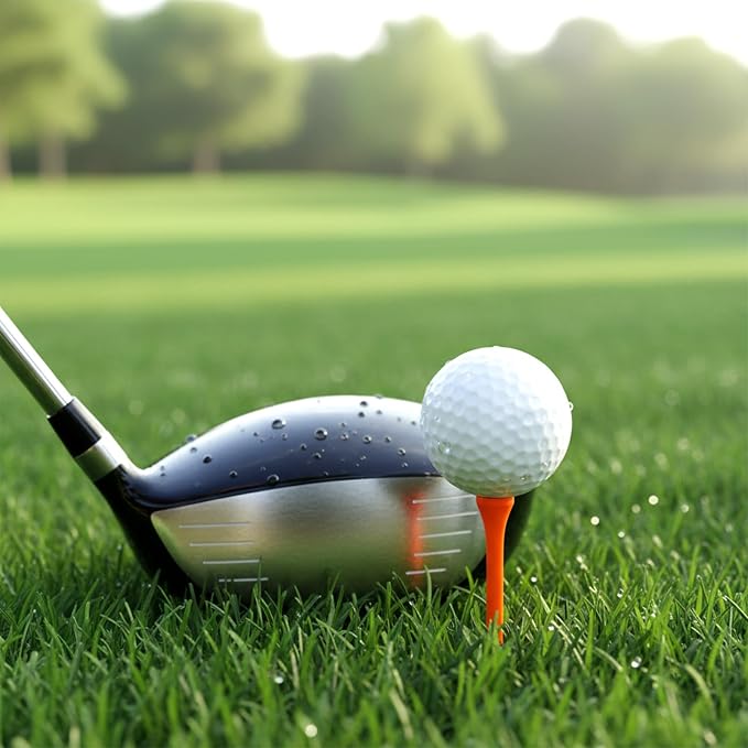 500 Pcs Wood Golf Tees Bulk 3-1/4 Inch Unbreakable Long Colored Tall Golf Tees for Men Women Kids Balls Game