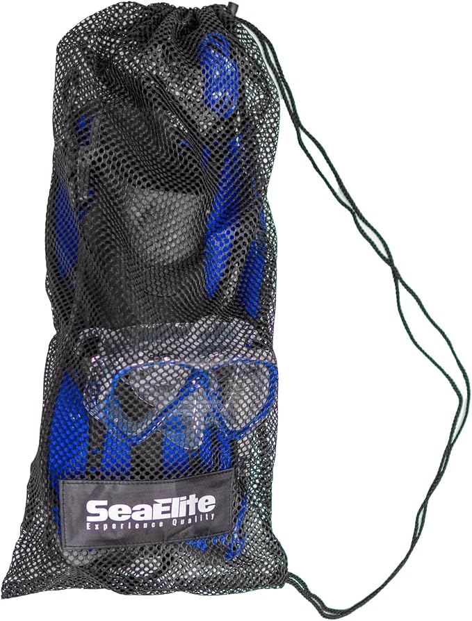 Sea Elite Starter Mask, Fin and Snorkel Package Two-Lens