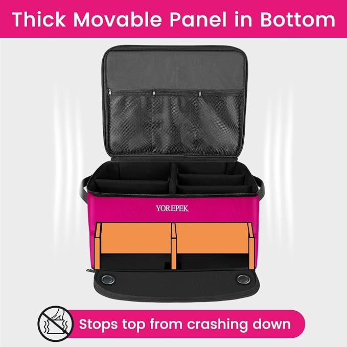 YOREPEK 2 Layer Golf Trunk Organizer, Golf Gifts for Men with Separate Ventilated Compartment for 2 Pair Shoes, Waterproof Car Trunk Locker for Balls, Tees, Clothes, Gloves, Gifts for Golfers