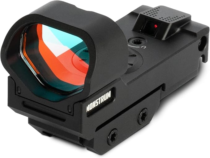 Monstrum Ares V2 Open Reflex Dot Sight for Rifles and Long Guns | with Shake Awake Illumination