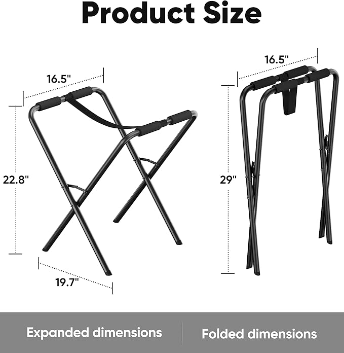 Folding Kayak Stand, 180 lbs Capacity Heavy Duty Metal Kayak Storage Rack for Canoe, SUP & Paddle Board, Portable Kayak Rack for Outdoor & Indoor