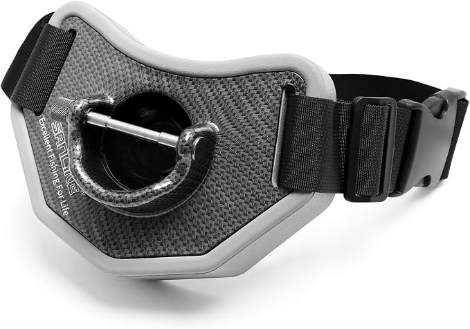 SANLIKE Stand-up Fishing Belt Adjustable Waist Fighting Belt Rod Holder