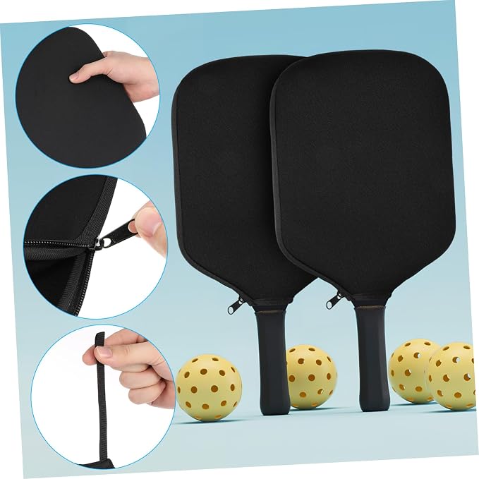 Kisangel 2pcs Protective Pickleball Paddle Covers Tennis Racket Pouch Paddle Case for Outdoor Sports Pickleball Racket Bag