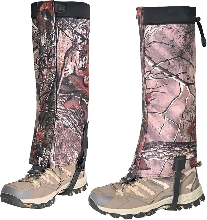 Leg Gaiters- Waterproof Boot Gaiter for Men & Women, with 1000D Wear Resistantand Snowproof and Waterproof Leg Protectors for Hiking and Camping