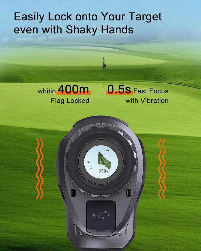 PEAKPULSE Hunting Range Finder for Hunter Golf Golfer HDLCD Display 1200Yds & 2200Yds 8X Magnification IP65 Rechargeable HCD Los Scan Angle Height Measurement Archery Shooting Bow