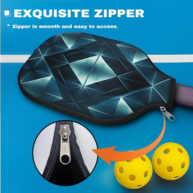 Pickleball Paddle Covers, Durable Polyeste Paddle Cover,Anti-Drop Paddle Storage Bag