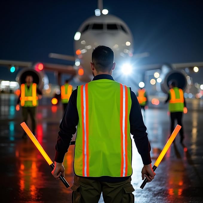 G & F Products High Visibility Reflective Safety Vest, One Size, Machine Washable Work Vest for Jobsite Safety