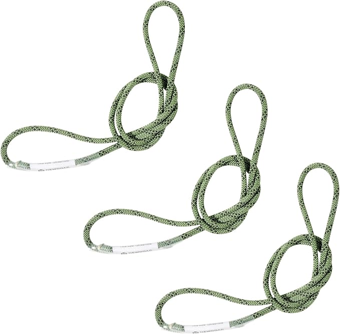 1/4 Inch Pre-Sewn Prusik Loop 24 Inch, Premium Aramid Nylon Hybrid Cord 12kN, Superior Heat Abrasion Resistant Rope Loop for Arborist Rescue Outdoor Rigging