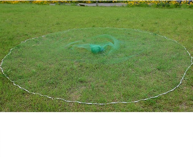 Easy Throw Cast Net for Fishing - Durable Fish Nets for Fishing with Smooth Casting, Perfect for Catching Fish, 8/9/10/12ft Radius