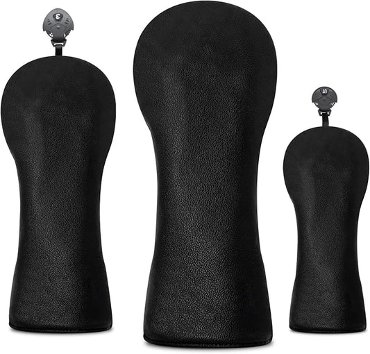 Golf Accessories Golf Club Covers for Driver, Fairway, Hybrids - Golf Driver Headcover/Golf Fairway Wood Head Cover/Hybrid Headcover for Men/Women Golfer