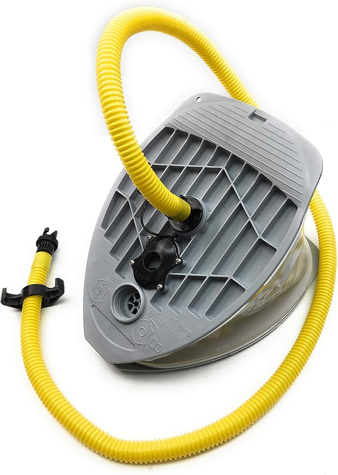 Seamax 9L Foot Pump with Double Chambers, High Volume and High Pressure, Max 15 PSI for Inflatable Boat and SUP
