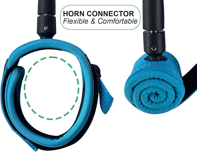 SIXPACK ACTION Classic Surfboard Leash, 6ft/7ft/8ft/9ft Pro Comp Surf Leash, Leg Rope with Superior Anti-Slip Cuff and Flexible Horn Connector