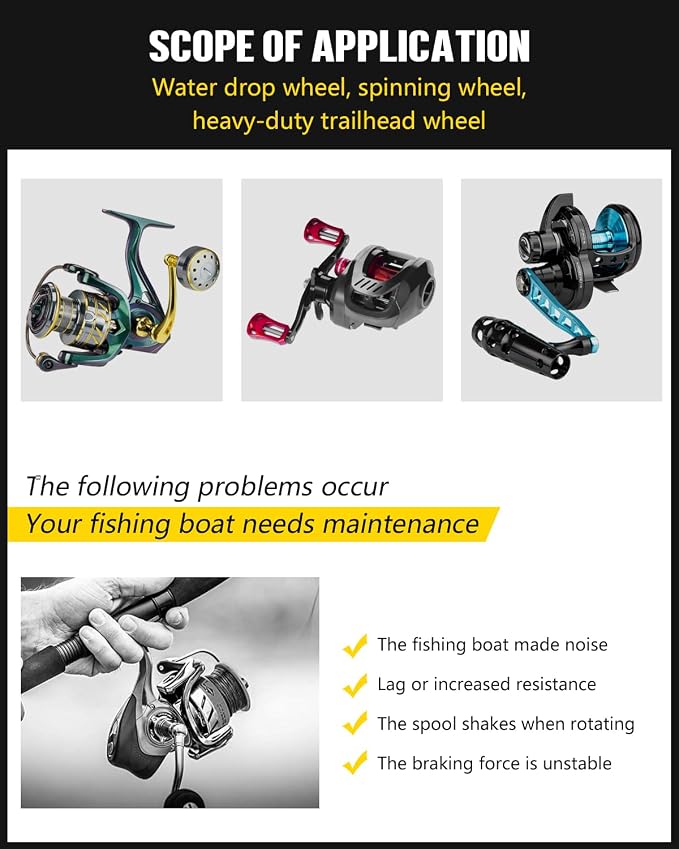 THKFISH Fishing Reel Maintenance Kit, Reel Repair Tool Kit, Fishing Reel Cleaning Set with Spool Pin Remover and 28 in 1 Screwdriver or 38 in 1 Electric Screwdriver